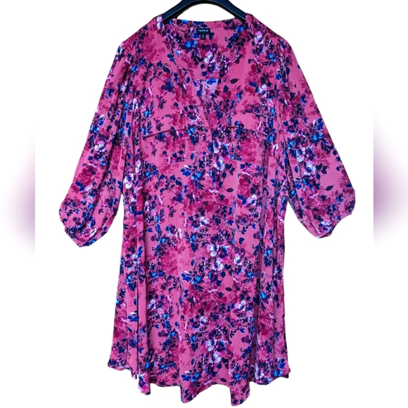 Torrid Mini Studio Crepe de Chine Shirt Dress Size 5 - Picture 9 of 10